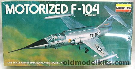 Lindberg 1/48 Motorized F-104, 2337  plastic model kit